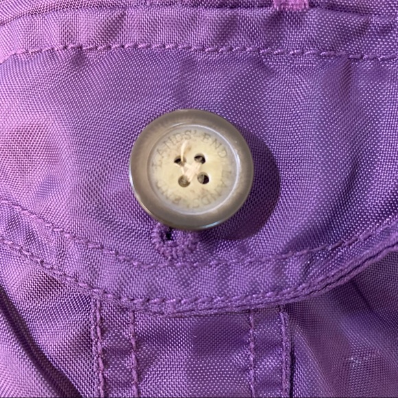 {Lands’ End} Girls Winter Fleece Lined Down Alt Coat/Parka Purple size Medium - Picture 14 of 16